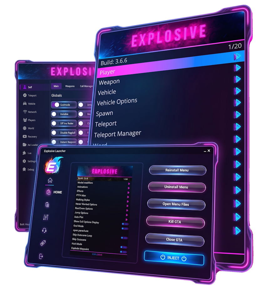 Explosive menu preview